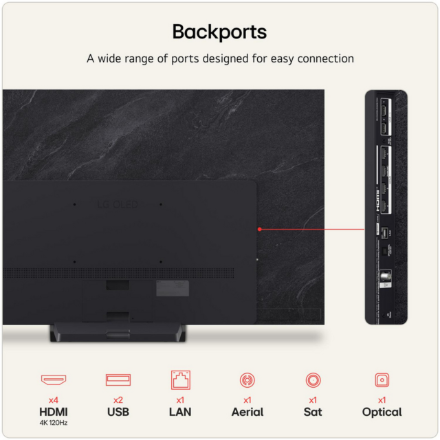 LG OLED65C66LB.AEK 65-inch 4K OLED evo Smart TV