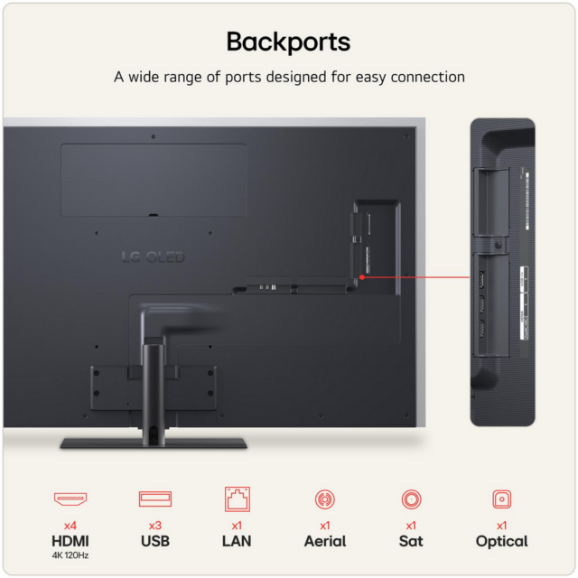 LG OLED65G66LS.AEK 65inch 4K OLED evo AI Stand Smart TV