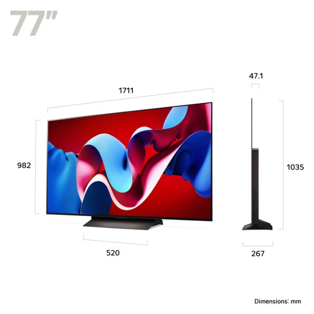 Lg OLED77C46LA.AEK 77inch 4K OLED EVO Smart TV