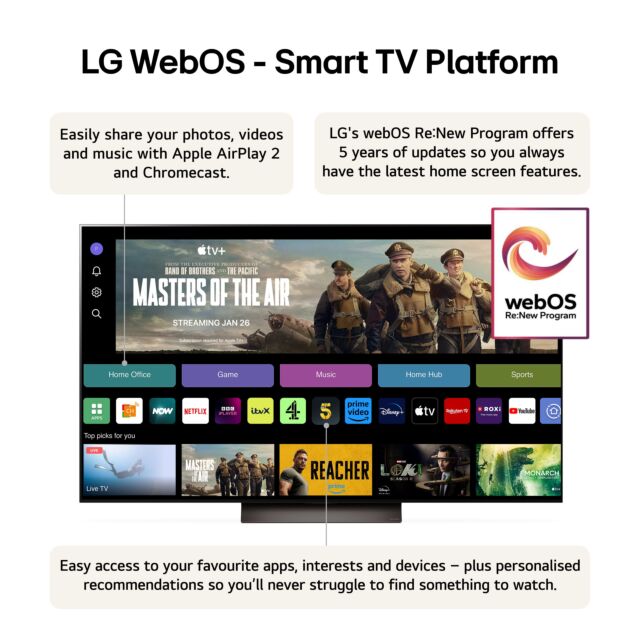 Lg OLED77C46LA.AEK 77inch 4K OLED EVO Smart TV