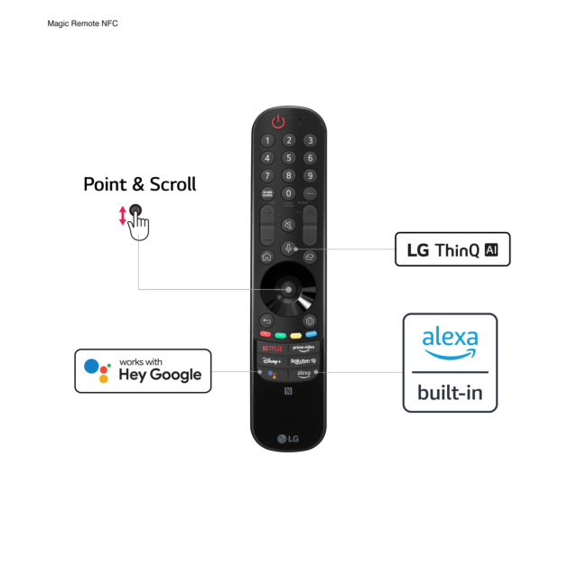 LG OLED83C24LA_AEK 83inch 4K OLED Smart TV with Voice Assistants
