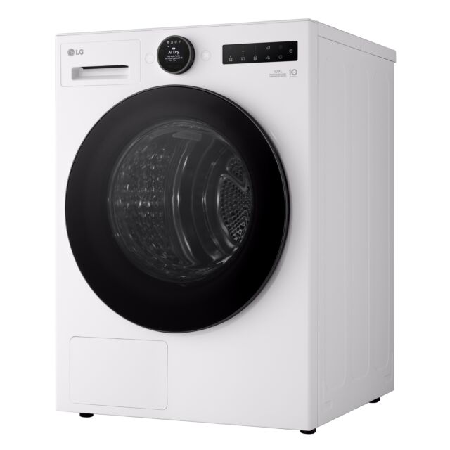 Lg RHX7010TWB​ VX70 Series AI , 10kg DUAL Inverter Heat Pump™ Dryer, White