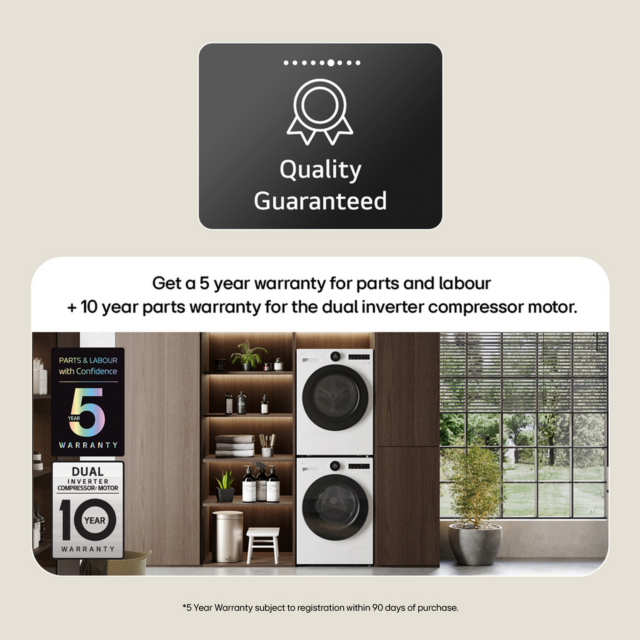 LG RHX7010TWB 10kg Heat Pump Tumble Dryer White