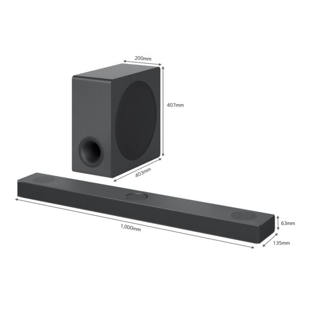 LG S80QY_DGBRLLK 3.1.3ch Soundbar - Black