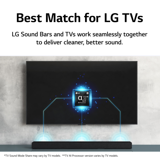 LG S80QY_DGBRLLK 3.1.3ch Soundbar - Black