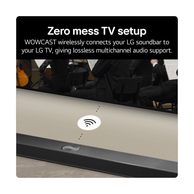 LG US60T Wireless 3.1ch Soundbar & Subwoofer - Black