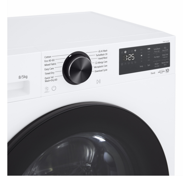 LG W2X5085TLB 8kg/5kg AI Direct Drive Washer Dryer