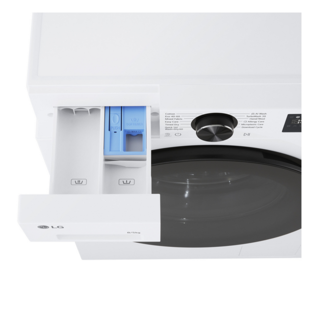 LG W2X5085TLB 8kg/5kg AI Direct Drive Washer Dryer