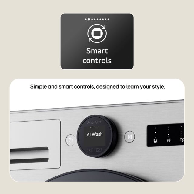Lg W4X7016TWB Series 7 AI Direct Drive™ 11 kg Washer Dryer - White - A-35% / D Rated