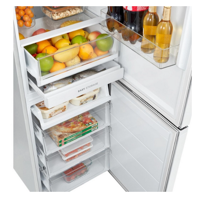Midea MDRB379FGD01 54.7cm 60/40 Total No Frost Fridge Freezer - White