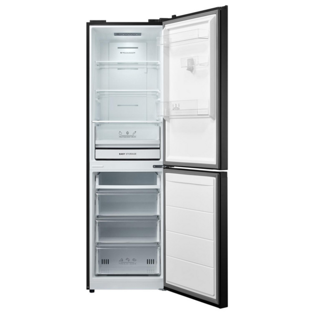 Midea MDRB379FGD30 60/40 No Frost Fridge Freezer Black