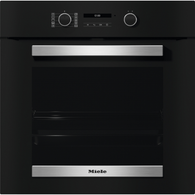 Miele H 2465 BP 59.5cm Built-In Electric Oven Black