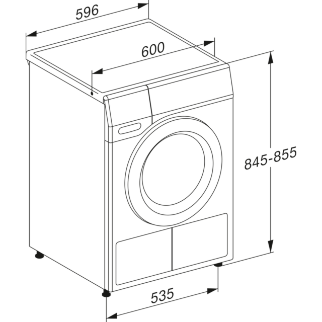 Miele TEA525 8kg Heat Pump Tumble Dryer White