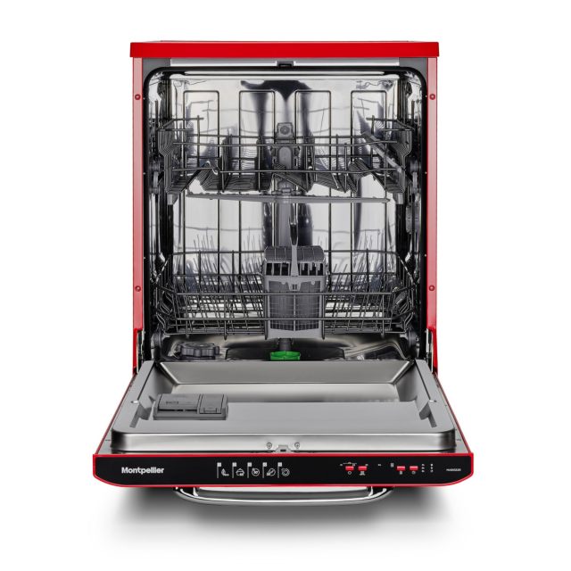 Montpellier MAB1353R Dishwasher - Red - 13 Place Settings