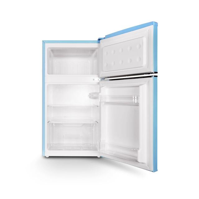 Montpellier MAB2035EPB 45.3cm Low Frost Undercounter Mini Retro Fridge Freezer -  Pastel Blue