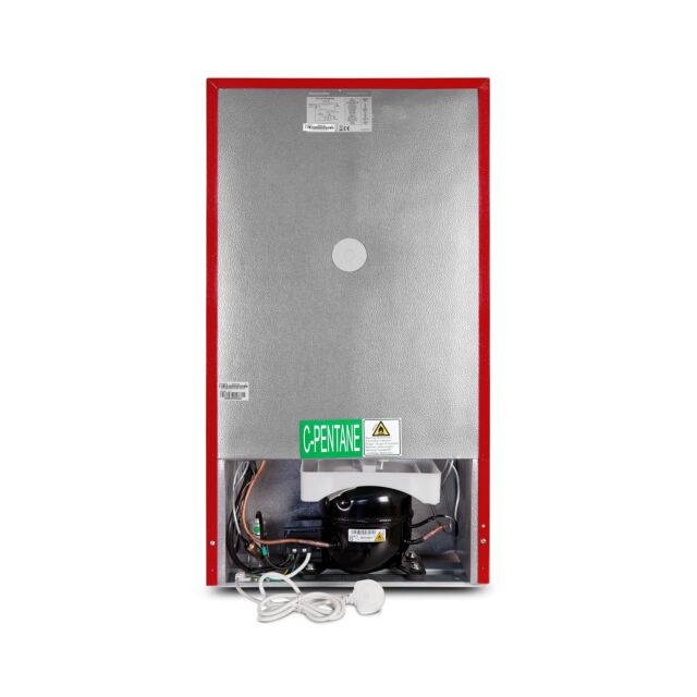 Montpellier MAB2035ER 45.3cm Low Frost Undercounter Retro Fridge Freezer - Red