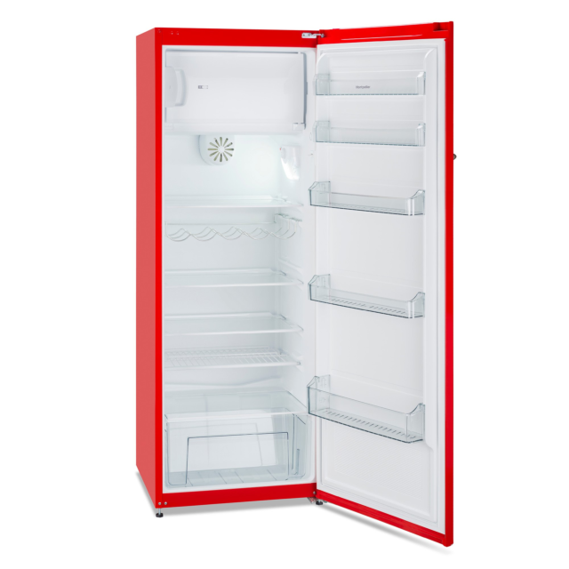 Montpellier MAB341R 59.5cm Static Tall Fridge - Red