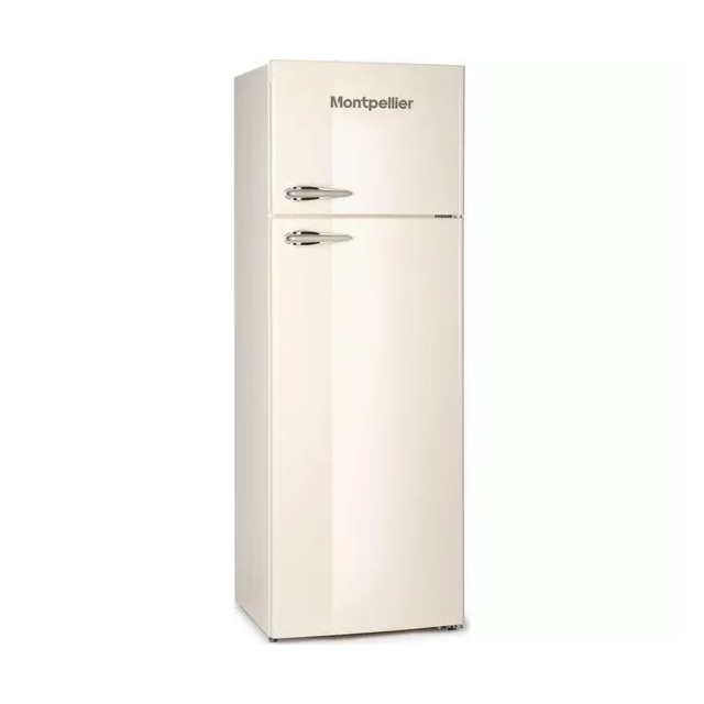 Montpellier MAB346C 60cm 80/20 Retro Fridge Freezer in Cream