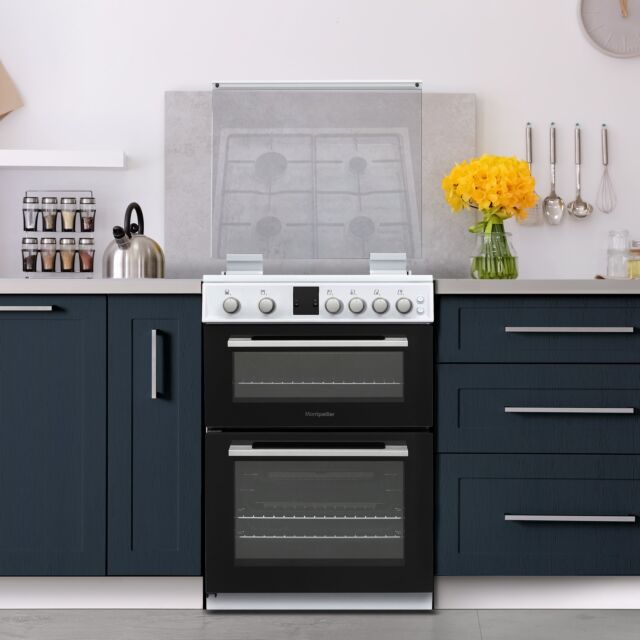 Montpellier MDOG60LW Gas Cooker Freestanding 60Cm Wide In White