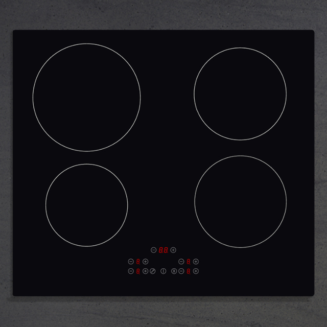 Montpellier MINH59-13A 59cm Induction Hob - Black Glass