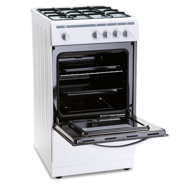 Montpellier MSG50W 50cm Single Cavity Gas Cooker in White