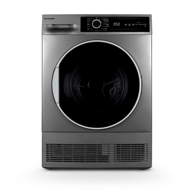 Montpellier MTDC8SDS 8kg Condenser Tumble Dryer Silver