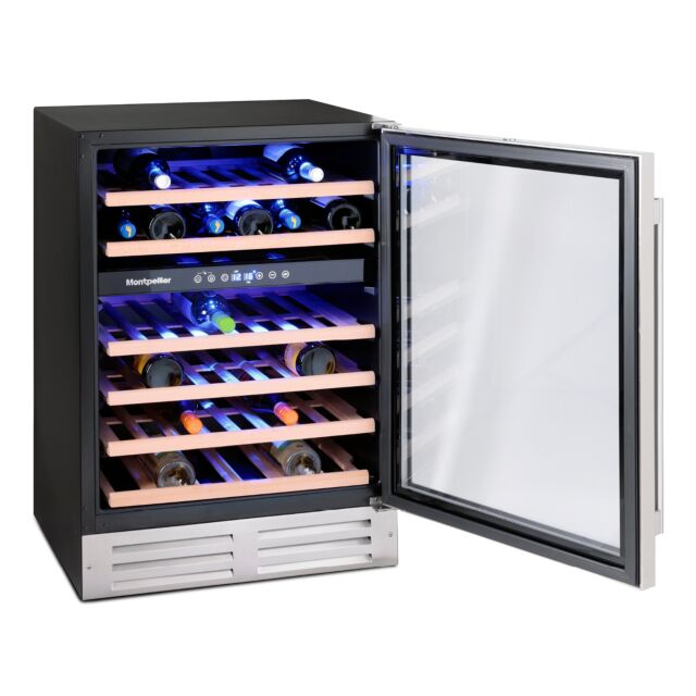 Montpellier WC46X Wine Cooler 600Mm Wide In Stainless Steel
