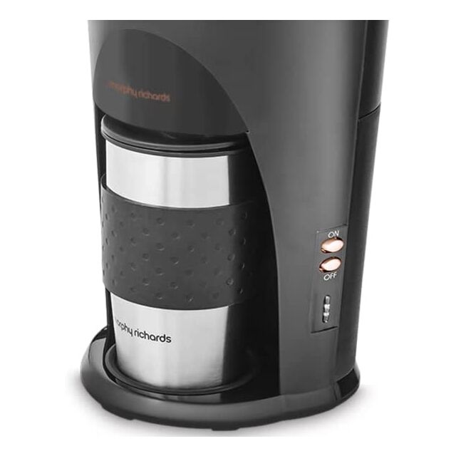 Morphy Richards 162743 Coffee On The Go, 2 Mug Filter Coffee Maker With 2 Mugs