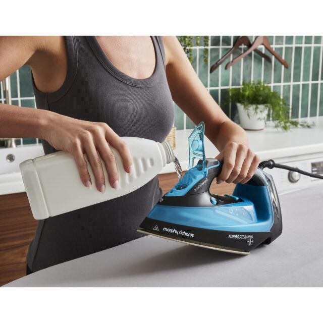 Morphy Richards 303210 Turbosteam 3100w Pro Digital Intellitemp Iron - Blue