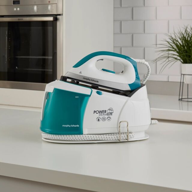 Morphy Richards 332014 2.2L PSE Auto-Clean, 5 bar, Ceramaslide, 170g/min, White/Green