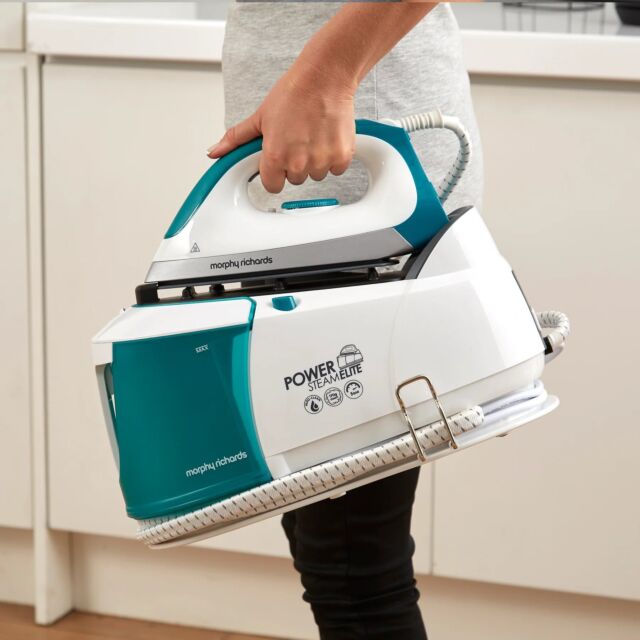 Morphy Richards 332014 2.2L PSE Auto-Clean, 5 bar, Ceramaslide, 170g/min, White/Green