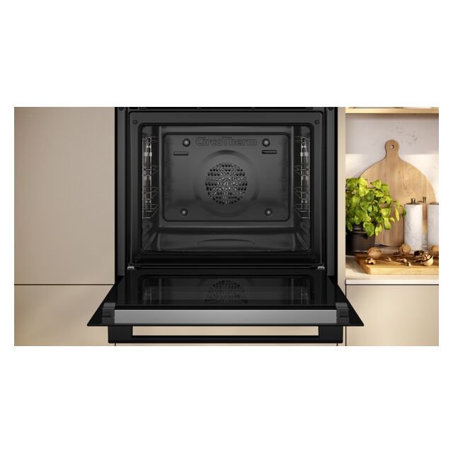 Neff B2CCJ7AK0B Built-In Electric Single Oven With Pyrolytic Cleaning, A+ Rated