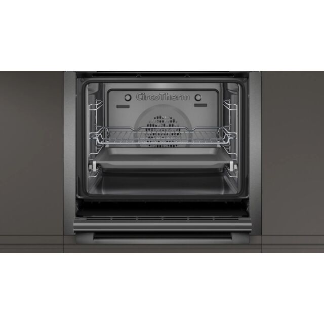 Neff B3AVH4HG0B 59.4cm Built In Electric Single Oven - Black/Graphite Grey