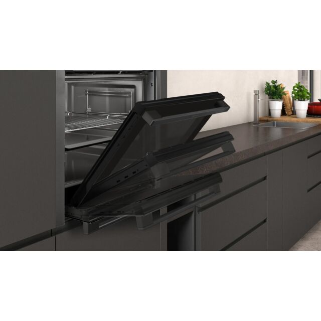 Neff B3AVH4HG0B 59.4cm Built In Electric Single Oven - Black/Graphite Grey
