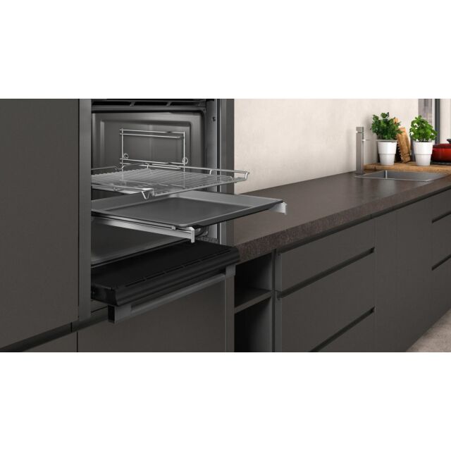 Neff B3AVH4HG0B 59.4cm Built In Electric Single Oven - Black/Graphite Grey