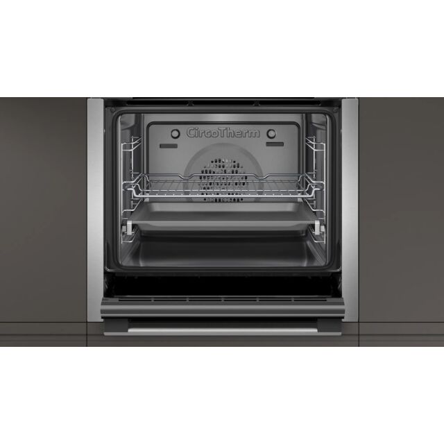 Neff B3AVH4HH0B 59.4cm Built In Electric Oven with Steam Function - Stainless Steel