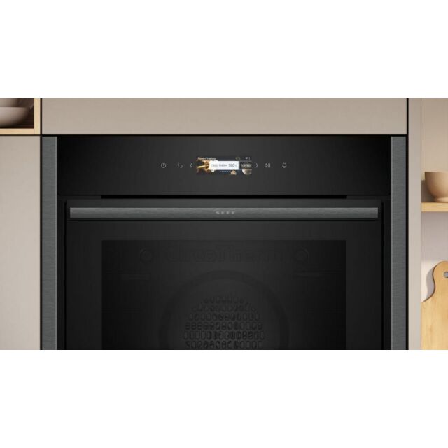Neff B54CR71G0B 60cm Slide and Hide Built In Electric Single Oven