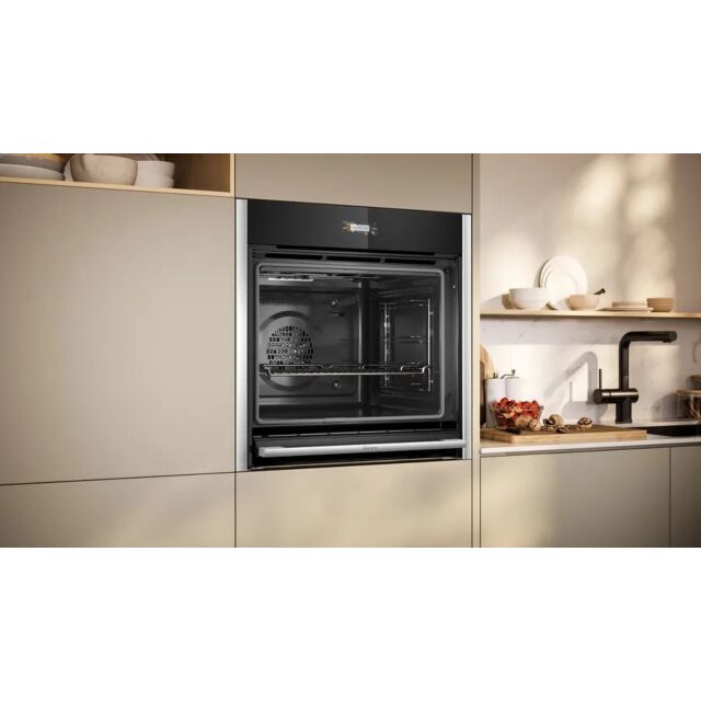 Neff B54CR71N0B Electronic, 3.7inch Full Touch TFT Display, Circotherm, 14 functions, Rotating handle,