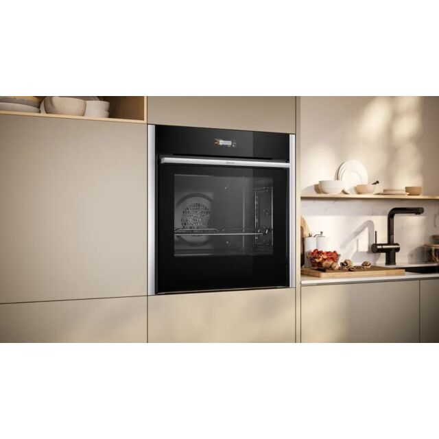 Neff B54CR71N0B Electronic, 3.7inch Full Touch TFT Display, Circotherm, 14 functions, Rotating handle,