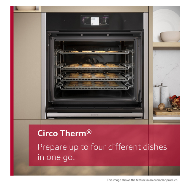 Neff B69VS7MY0A N 90, Built-In Oven With Added Steam, 60 X 60 Cm, Flex Design