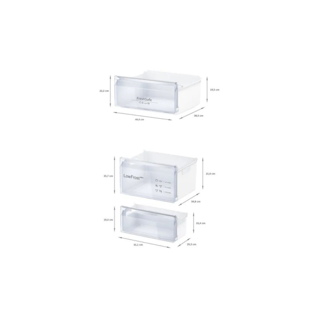 Neff KI5871SF0G 70/30 Built-In Low Frost Fridge Freezer