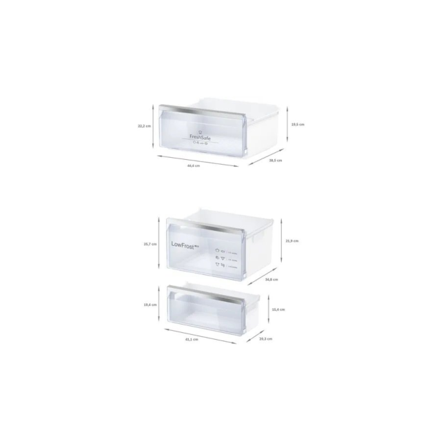 Neff KI5872SE0G 54.1cm Built In Fridge Freezer - White