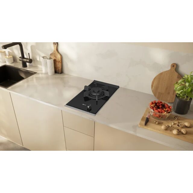 NEFF N23TS19N0 30cm Single Burner Gas Domino Hob - Black