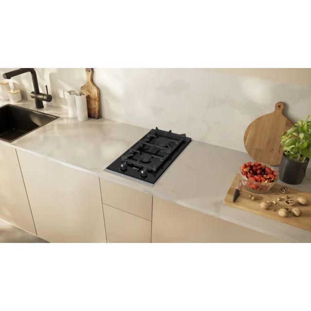 NEFF N23TS29N0 30cm2 Burner Gas Domino Hob - Black