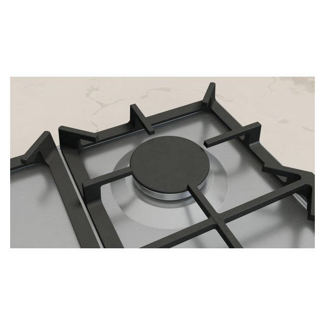 Neff T27CIQ8N0 75cm 5 burner 4.0kW Wok burner Optimised FlameSelect 3 Dishwasher suitable cast iron 