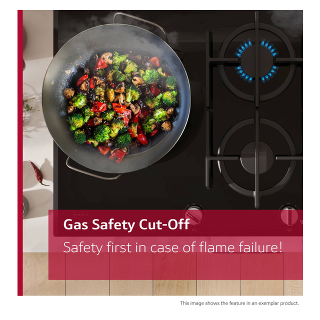 Neff T27CIQ8N0 75cm 5 burner 4.0kW Wok burner Optimised FlameSelect 3 Dishwasher suitable cast iron 
