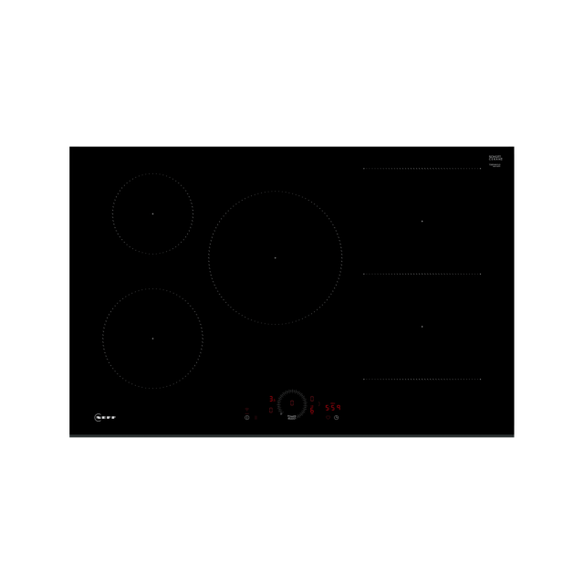 Neff T58FHW1L0KIT 80.2cm Induction Hob with Pan Set - Black