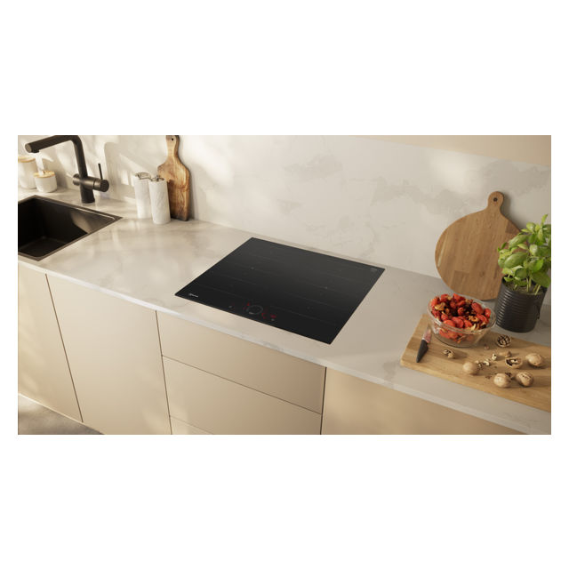 Neff T66FHX4L0 60cm Flex Induction Hob Twist Touch Control 2xFlex Extended Frying Sensor Home Connec