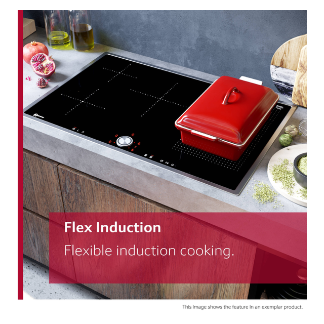Neff T66FHX4L0 60cm Flex Induction Hob Twist Touch Control 2xFlex Extended Frying Sensor Home Connec