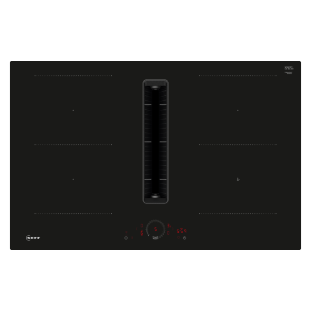 Neff V58NHQ4L0 80cm Venting hob Twist Touch Control 2 x Combi Zone + Ventilation Favourite Button Ex